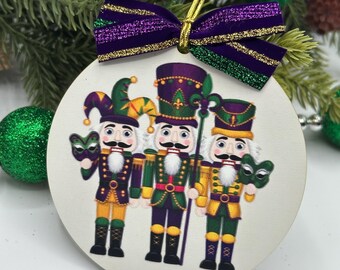 Mardi Gras Nutcracker Ornament – Festive NOLA Christmas Decor