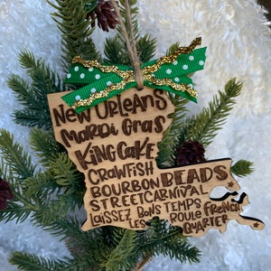 Mardi Gras ornament  | Louisiana Christmas ornament | Mardi Gras decorations | Mardi Gras decor |
