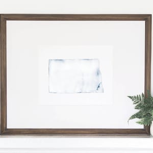 North Dakota Print, North Dakota Home, North Dakota Wall Art, North Dakota Watercolor, North Dakota Painting, ND state, North Dakota Decor