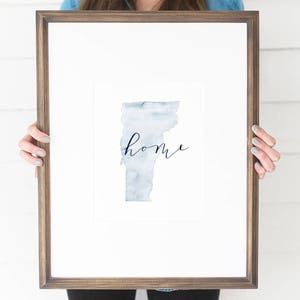 Vermont Watercolor, Vermont Print, Vermont Home, Vermont Wall Art, Vermont Painting, VT state, Vermont Wall Decor, Vermont, VT