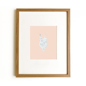 Bathing Suit Print | Beach Print | Art for Beach House | Swimming Print | Lake Print | Beach Art | Watercolor Print