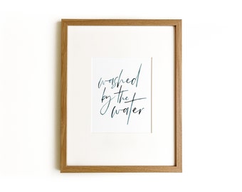 Washed by the Water Print | Beach House Art | NeedtoBreathe Lyrics | Washed by the Water | Lake Print
