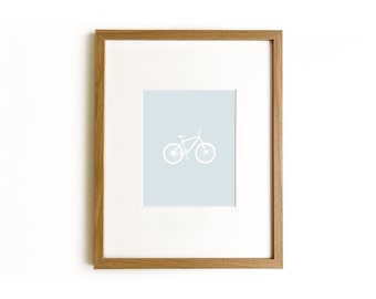 Bike Art Print | Fathers Day Gift | Home Decor | Bike Decor | Bike Dad | Mountain Bike | Bike Decoration | Wall Art |