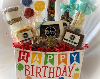 Happy Birthday Basket of Sweets