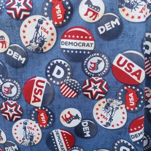 Democrat apron ready to ship chef apron baker apron apron lover one of a kind unique gift reversible big pockets