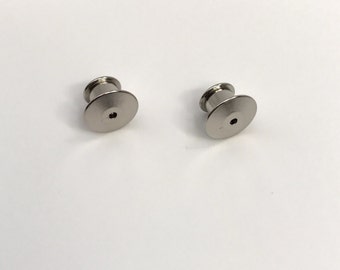Locking Enamel Pin Backers: Set of 2