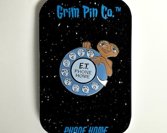 E.T. Épingle inspirée « Phone Home » en émail dur