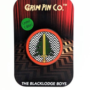 Limited Edition Twin Peaks inspired &quot;Black Lodge Boys&quot; Hard Enamel Pin