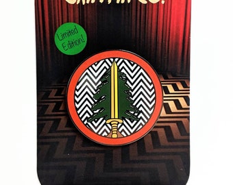 Limited Edition Twin Peaks inspired "Black Lodge Boys" Hard Enamel Pin