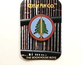 Twin Peaks inspired "Bookhouse Boys" Hard Enamel Pin