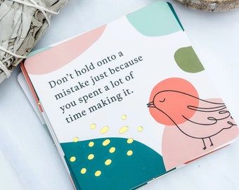Thoughtful Breakup Gift for Her, 40 Daily Affirmation Cards for Healing and Moving On