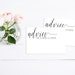 Printable Advice Card, Wedding Advice Cards, Reception Decor, Bridal Shower Advice Card - Wynter