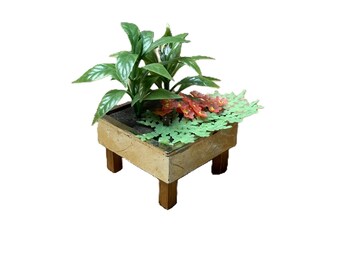 Vintage LUNDBY Dollhouse Plant Stand | Brasilia #5604 Miniature
