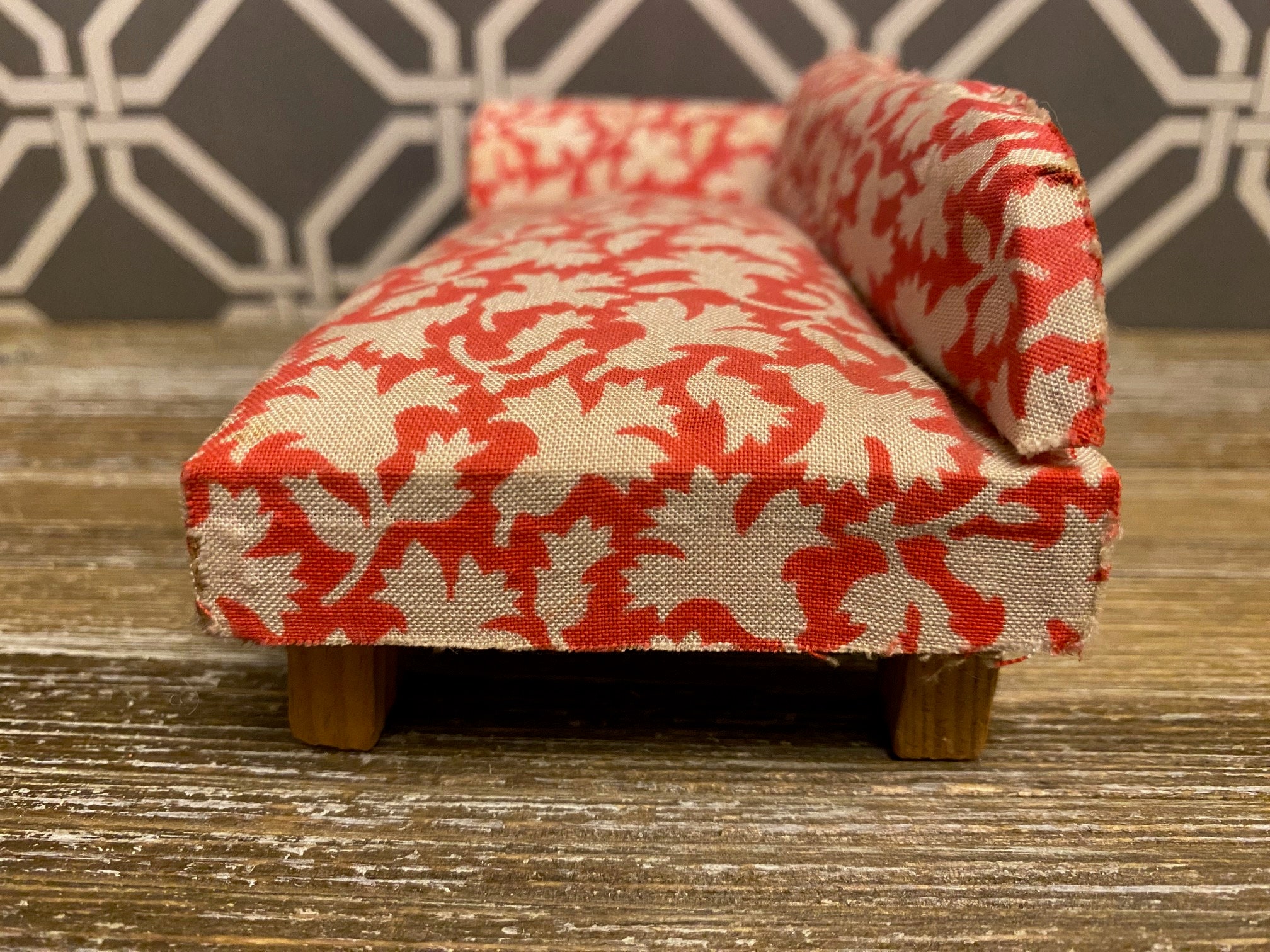 Vintage GERMAN Chaise Lounge Fainting Couch Sofa Dollhouse Etsy