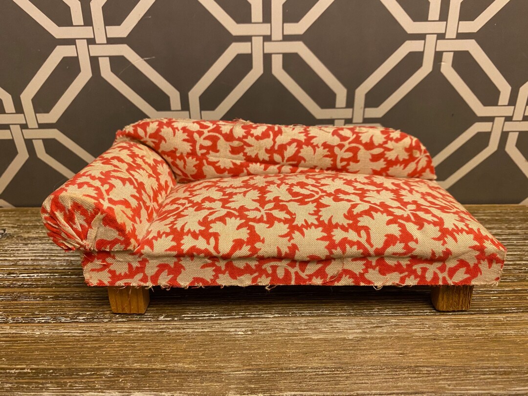 Vintage GERMAN Chaise Lounge Fainting Couch Sofa Dollhouse Etsy