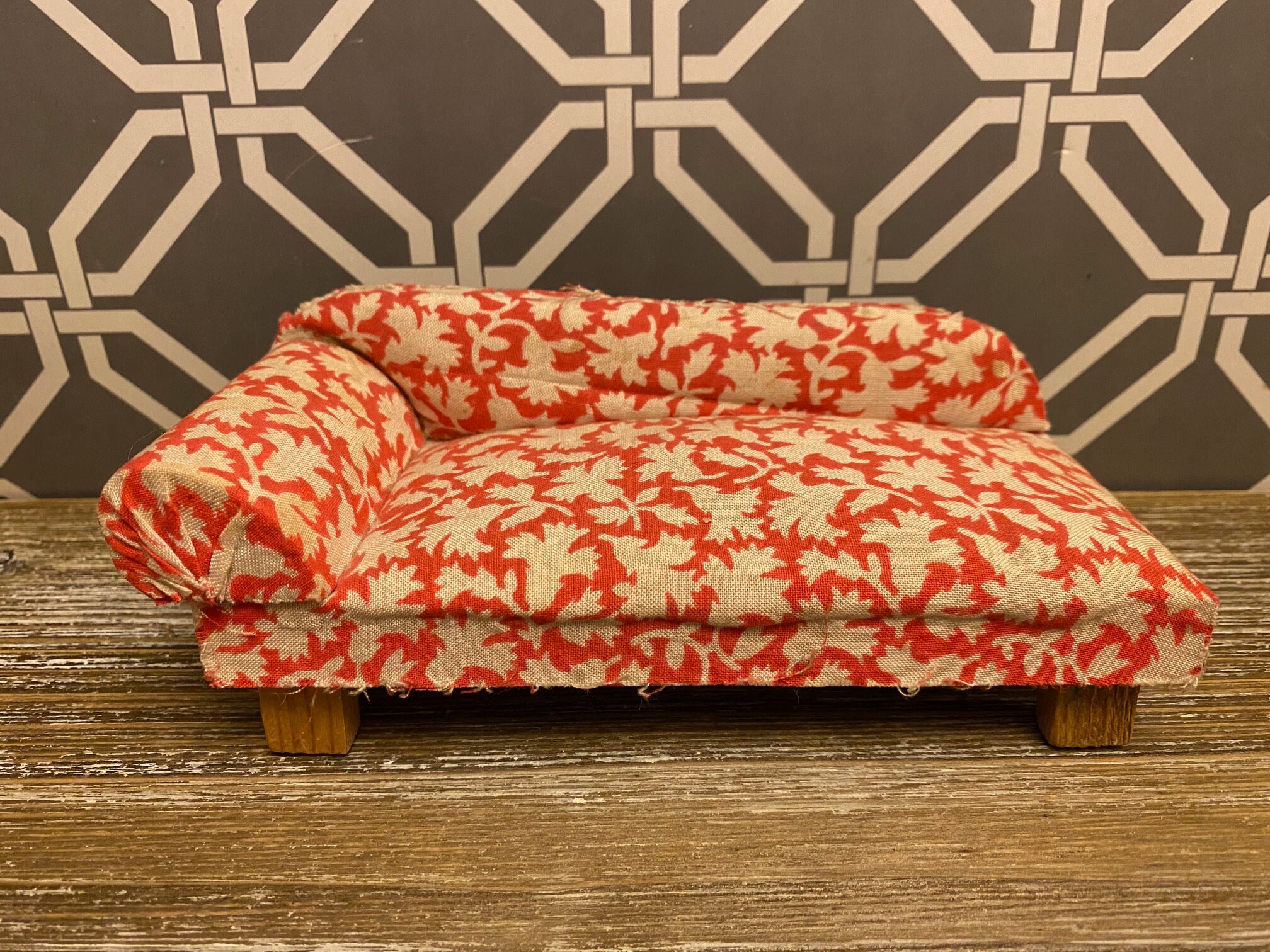 Vintage GERMAN Chaise Lounge Fainting Couch Sofa Dollhouse Etsy