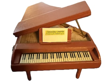 Artisan SWEDISH Grand Piano Dollhouse Miniature | Signed Lars Brunås, 1992