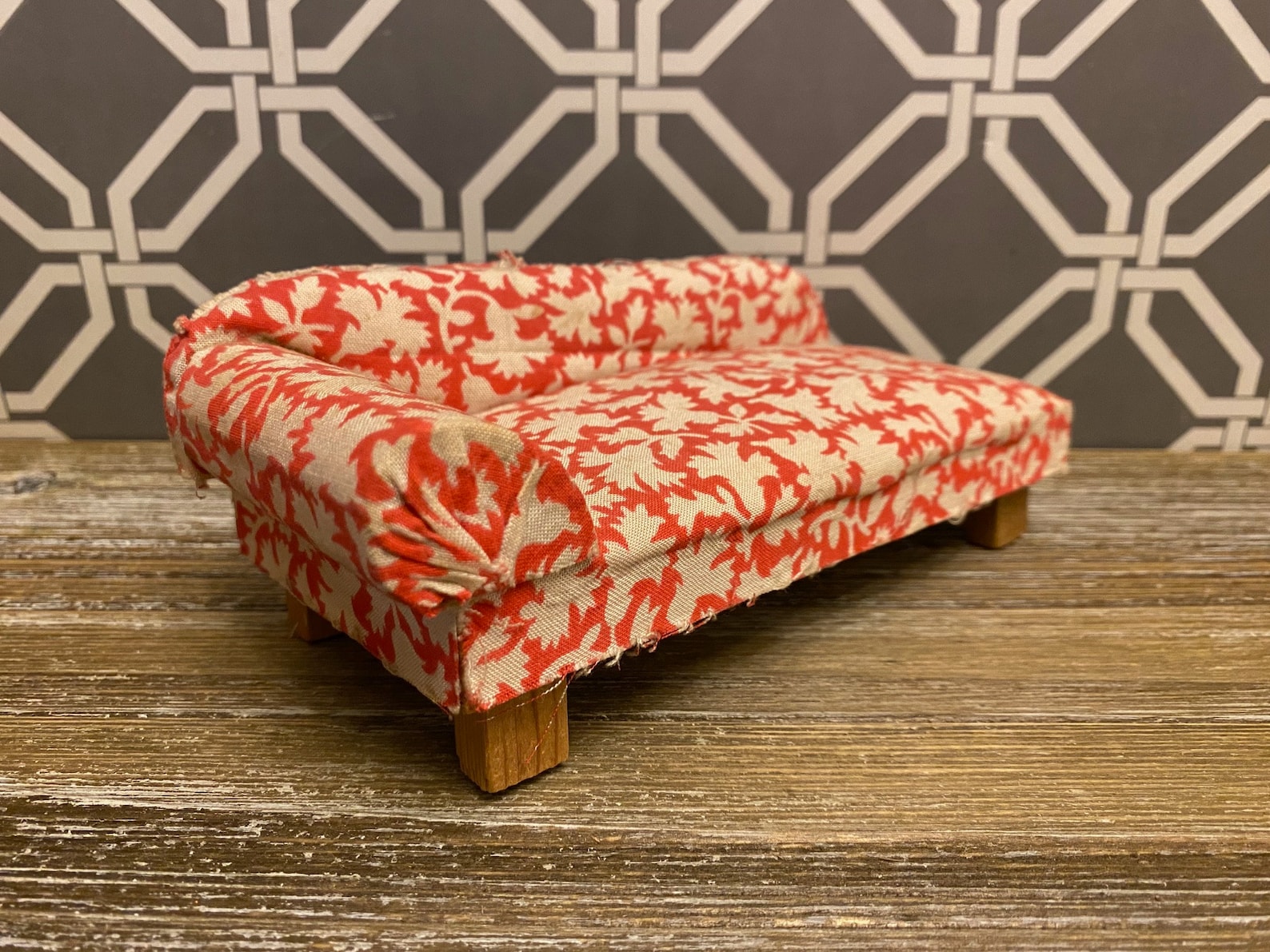 Vintage GERMAN Chaise Lounge Fainting Couch Sofa Dollhouse Etsy