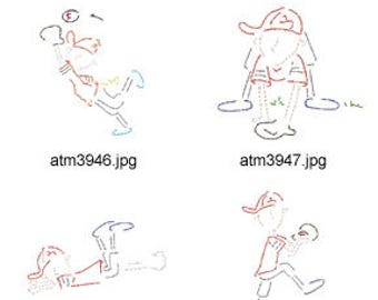 Baseball-Outlines ( 7 Machine Embroidery Designs from ATW ) XYZ17F