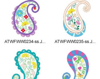 Applique-Floral-Paiselys ( 10 Machine Embroidery Designs from ATW ) XYZ17E
