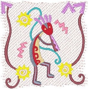 Musical Mischief Kokopelli  (26 Machine Embroidery Designs) 10224