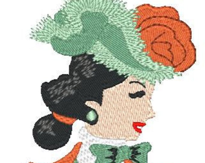 Pretty Ladies  ( 10 Machine Embroidery Designs from ATW )