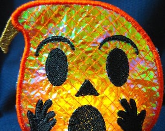 Halloween Mylar Tealights In-The-Hoop   ( 10 Machine Embroidery Designs from ATW )