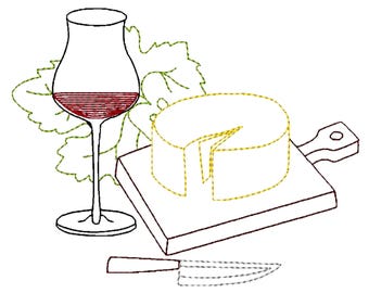 Todo sobre bordado en rojo vino: 10 diseños de bordado a máquina para bastidor de 5x7 pulgadas (descarga digital)