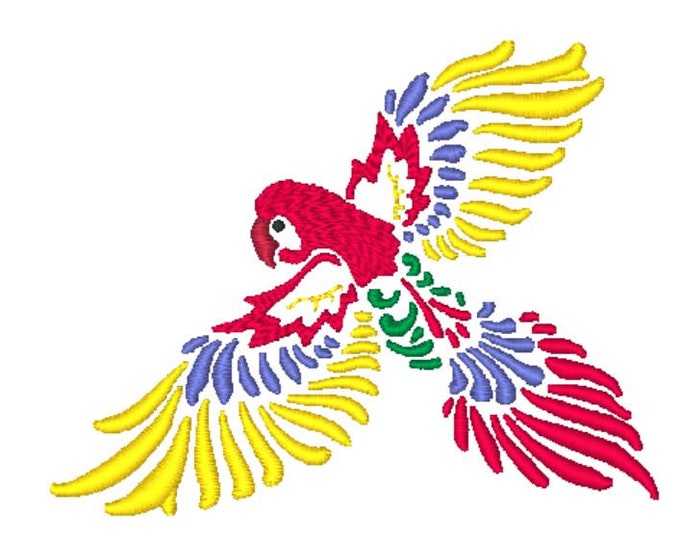 Beautiful Macaw Outlines  Machine Embroidery Designs