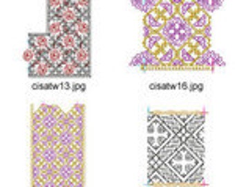 Blackwork  ( 16 Machine Embroidery Designs from ATW )