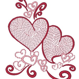 Outline Valentine Machine Embroidery Designs image 3