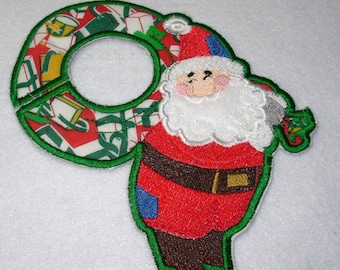 Santa Door Hanger Projects FSA Applique Machine Embroidery