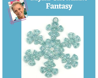 FSL Mylar Snowflake Fantasy  Machine Embroidery Designs Christmas Ornaments for the 4x4 Hoop