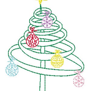 Christmas Tree Fantasy Machine Embroidery Designs image 8