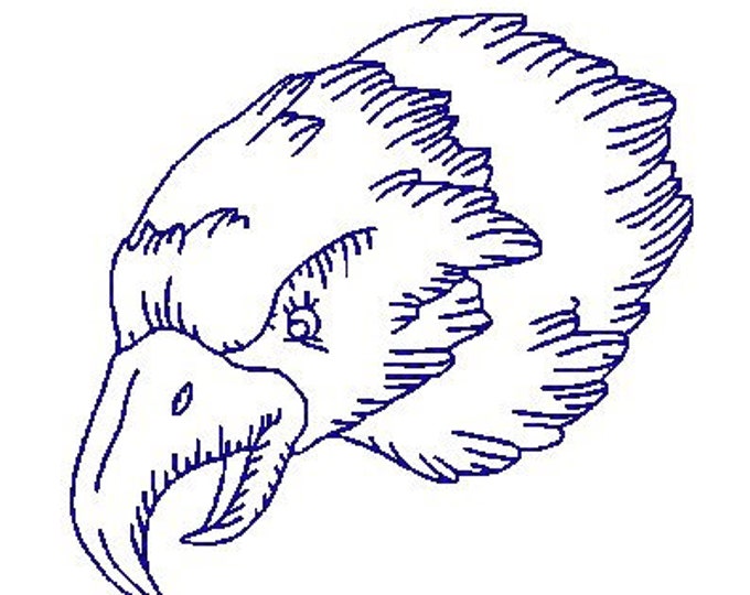 Redwork Eagles Machine Embroidery Designs