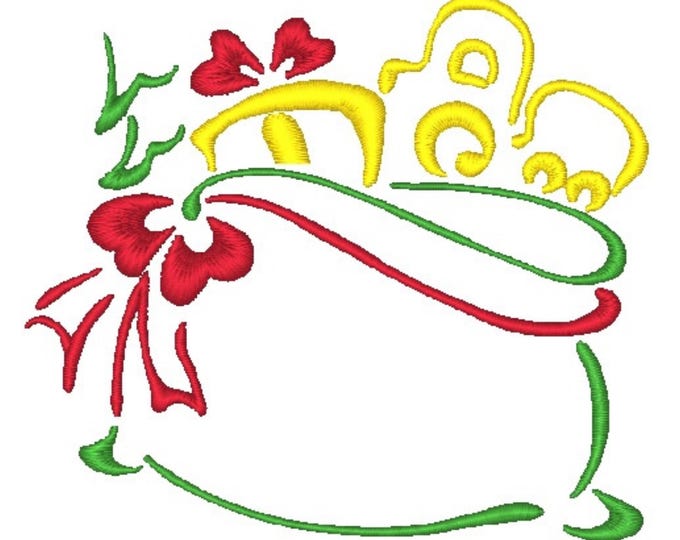 Vintage Christmas Outline 2  10 Machine Embroidery Designs  Holiday Xmas 4X4 Hoop Instant Download