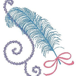 Feather Fest 5X7 Machine Embroidery Designs image 5