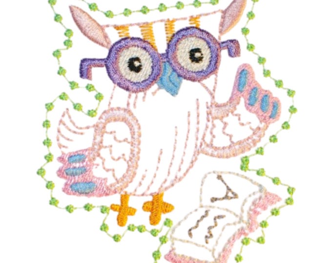 Decorative Owls  ( 20 Machine Embroidery Designs from ATW )  4X4 Hoop
