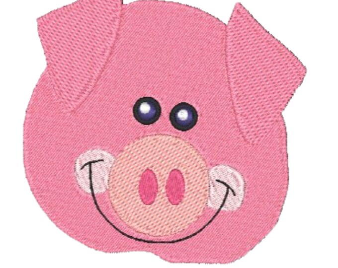 Animal Faces  ( 9 Machine Embroidery Designs by ATW) 4X4 Hoop