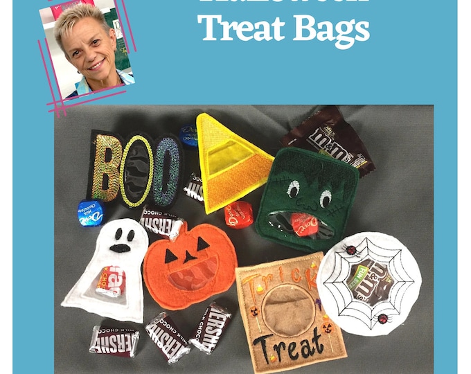 ITH Halloween Treat Bags [4x4] 10757 Machine Embroidery Designs