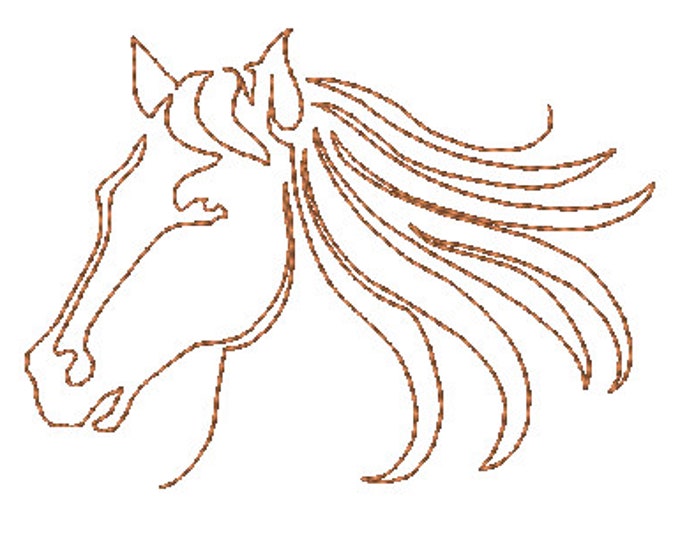 Lineart Horses  Machine Embroidery Designs