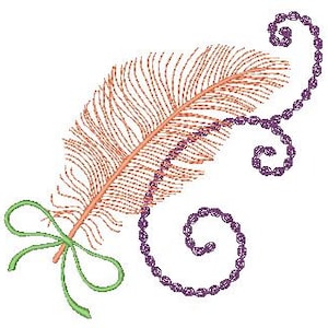 Feather Fest 5X7 Machine Embroidery Designs image 1