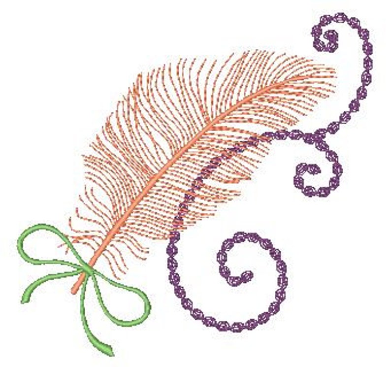 Feather Fest 5X7 Machine Embroidery Designs image 1