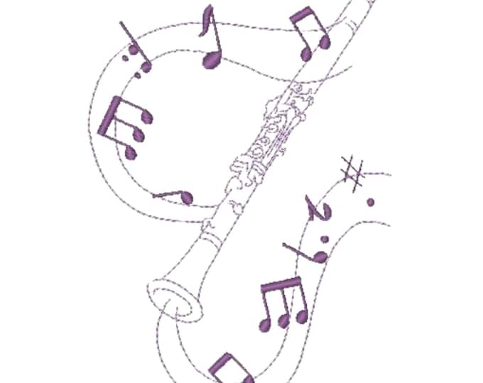 Decorative Musical Instruments  ( 10 Machine Embroidery Designs by ATW)  5X7 Hoop