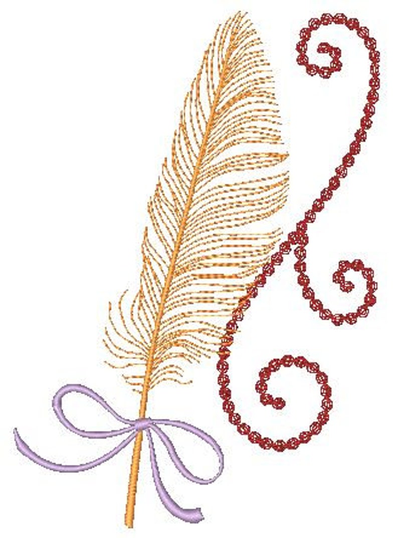 Feather Fest 5X7 Machine Embroidery Designs image 6