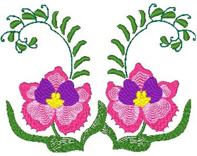 Pansies  Machine Embroidery Designs