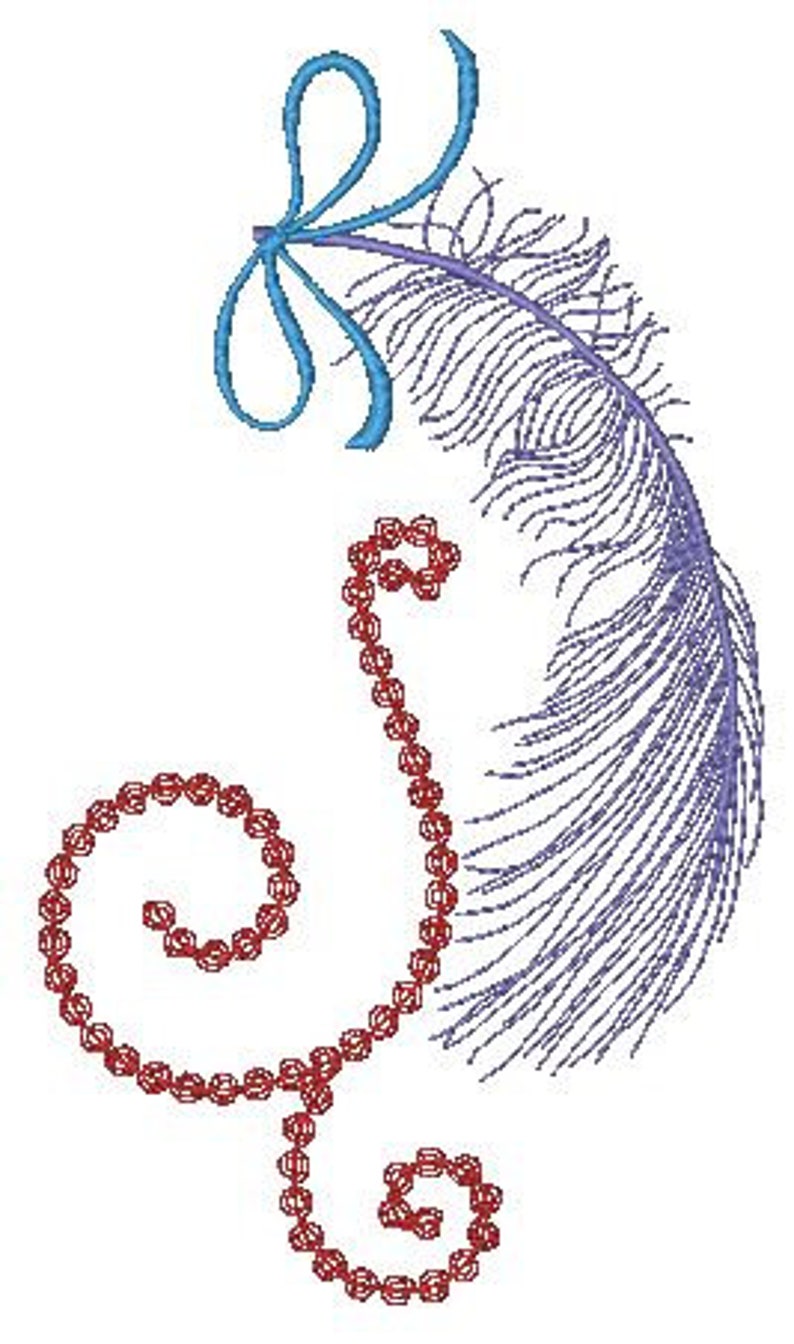 Feather Fest 5X7 Machine Embroidery Designs image 8