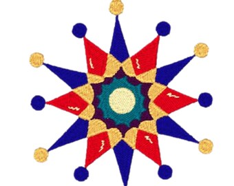 Jewel Tone Ornaments  10 Machine Embroidery Designs from ATW Decorative christmas ornaments