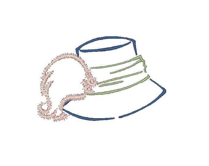 Outline-Hats. ( 10 Machine Embroidery Designs from ATW )