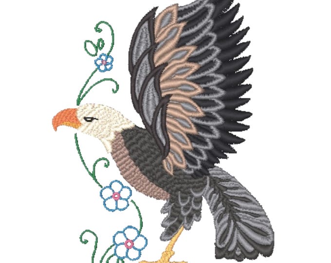 Eagles  ( 20 Machine Embroidery Designs from ATW ) 5X7 Hoop